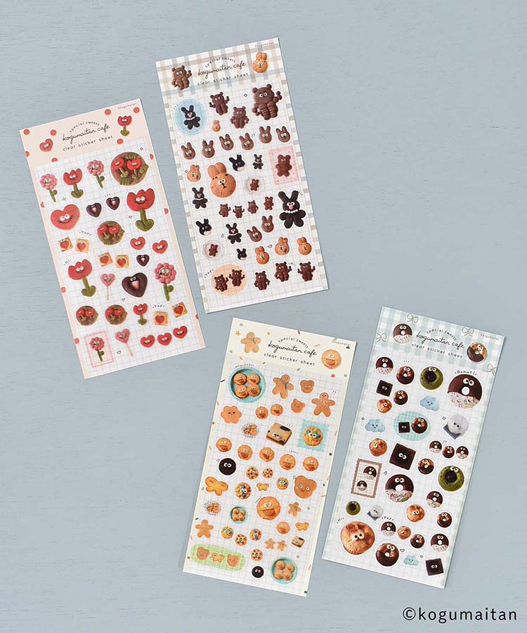 こぐまいたん透明シールシート