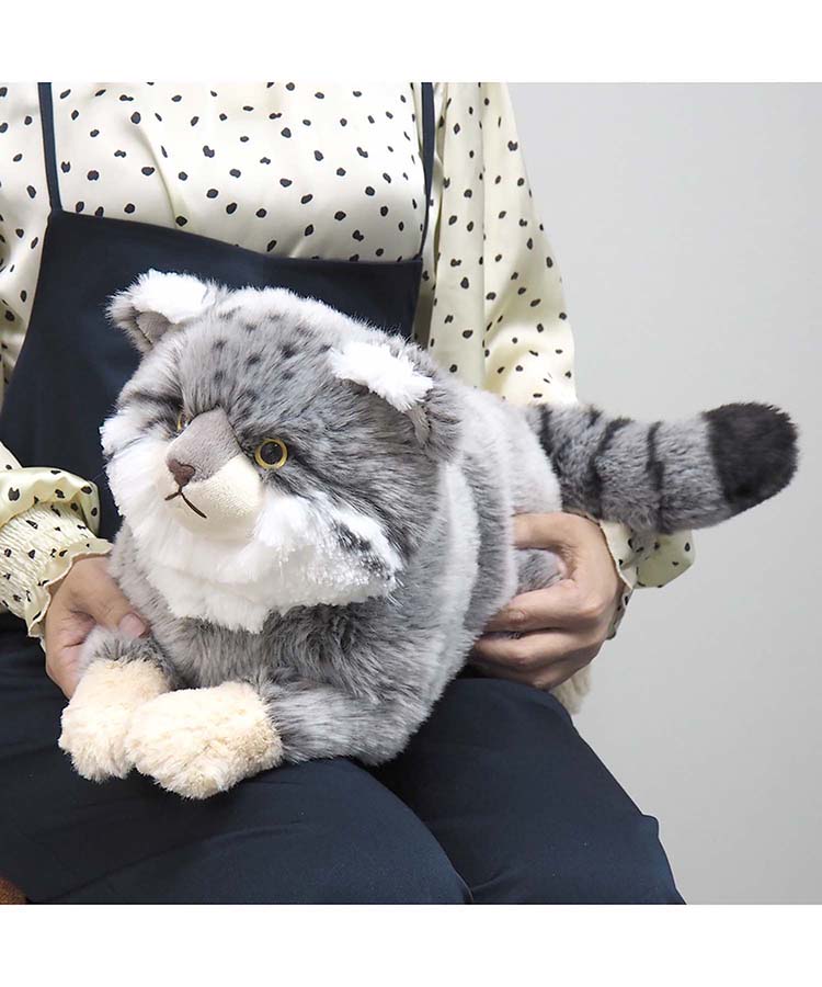 ひざマヌルネコぬいぐるみ