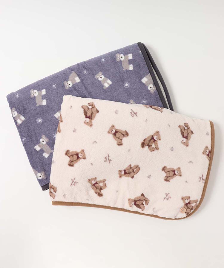 サンゴパイル総柄ブランケット