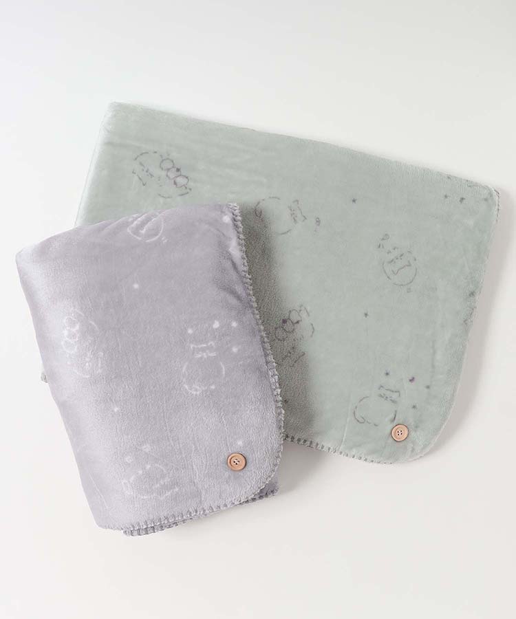 フランネル3WAY2重ひざかけ