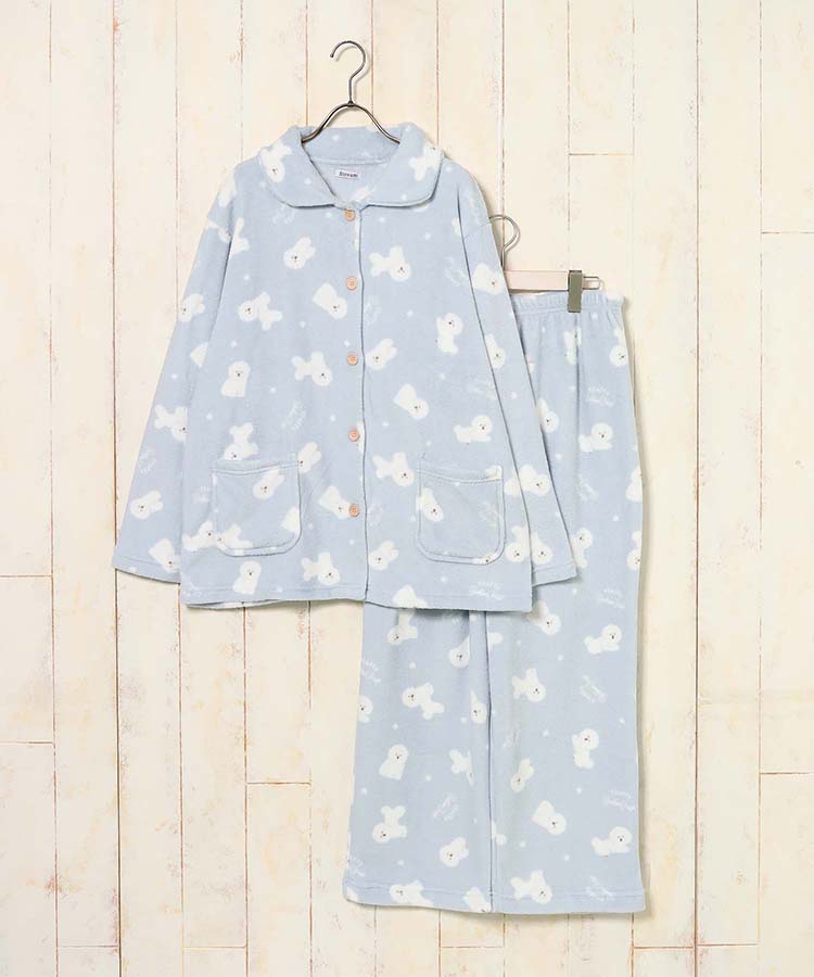 サンゴパイル総柄ルーム上下セット