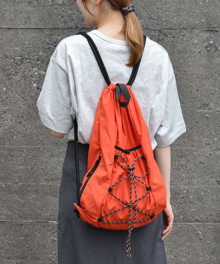 ドローコードレースアップナップサック