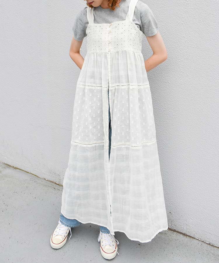 ≪SALE≫シフリー刺繍ティアードワンピース