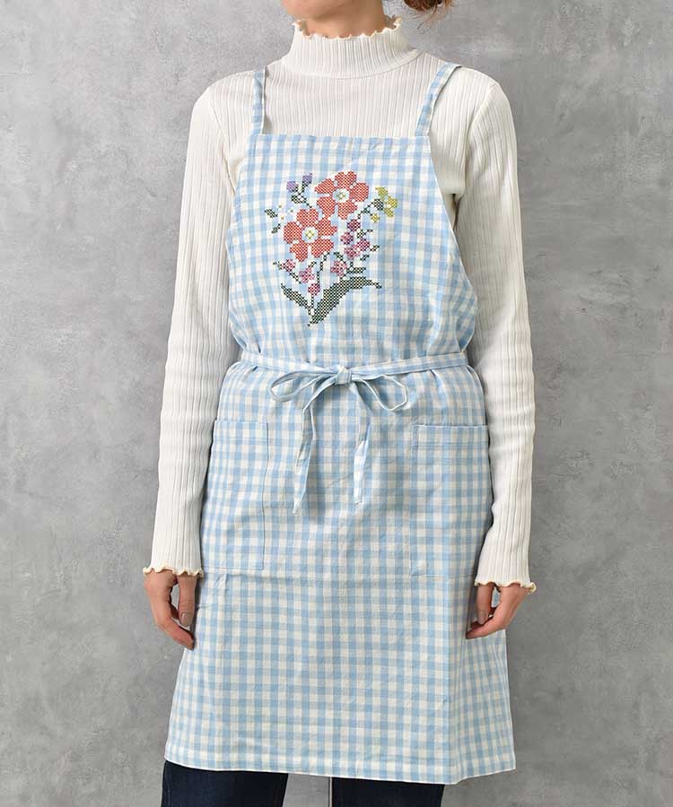 クロスブルームショートエプロン