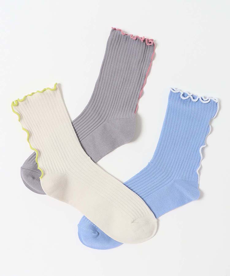 パステルメロウリブクルーソックス
