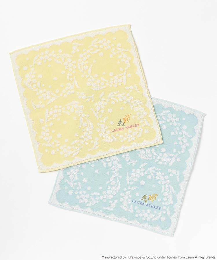LAURA ASHLEYミモザリースタオルハンカチ
