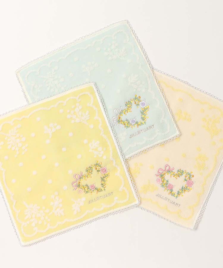 JILL STUARTミモザハートリースタオルハンカチ