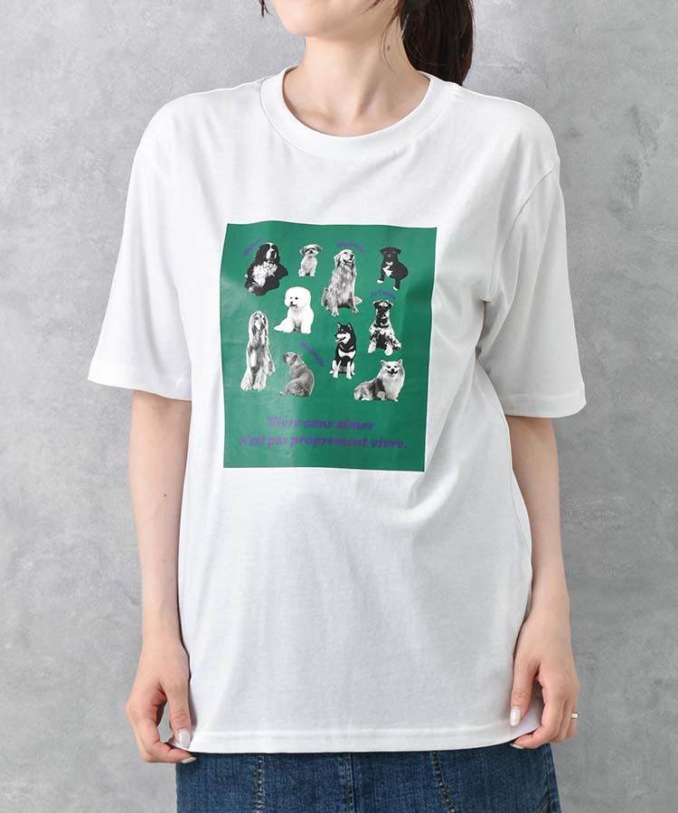 ≪SALE≫モノクロームペットTシャツ
