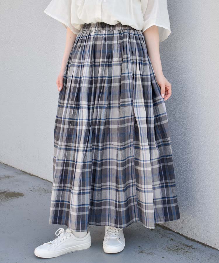 チェックスカート
