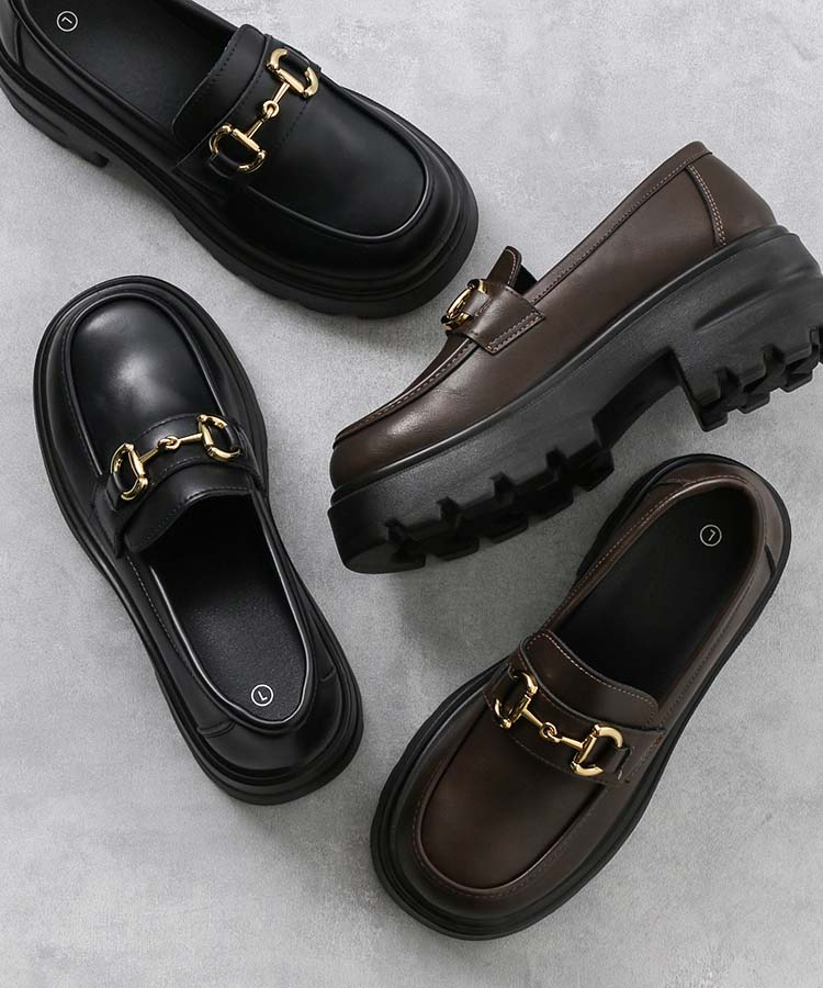 ≪SALE≫【WEB限定】ビット厚底ローファー