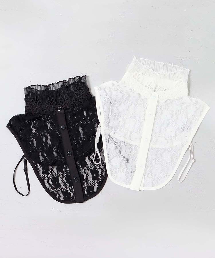 レーススタンド付け襟