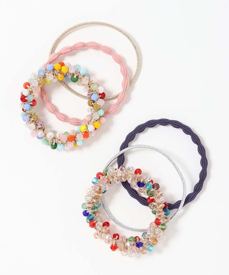 カラフルビーズポニーセット