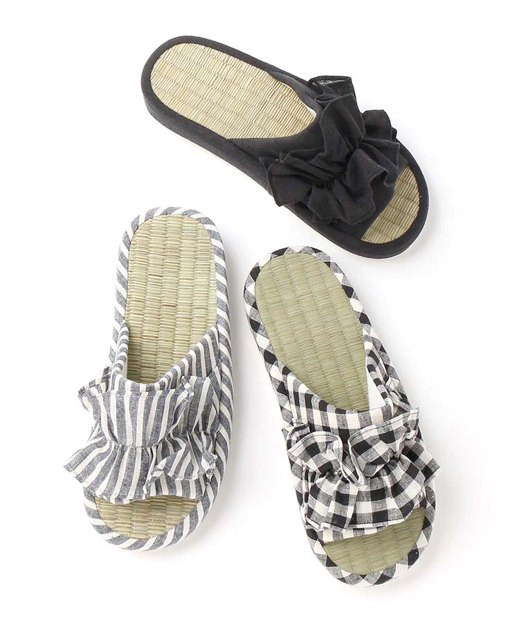 い草フリルスリッパ