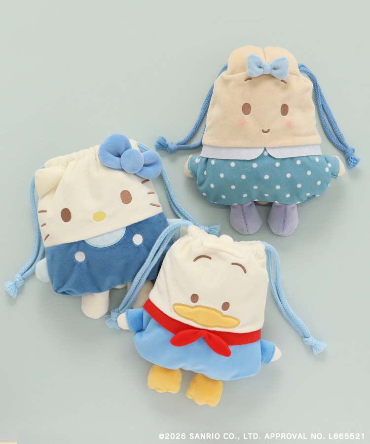 【WEB予約 3/12～順次発送】Bleu Bleuet×サンリオキャラクターズマスコット巾着