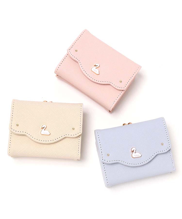 スワンエポがま口折財布