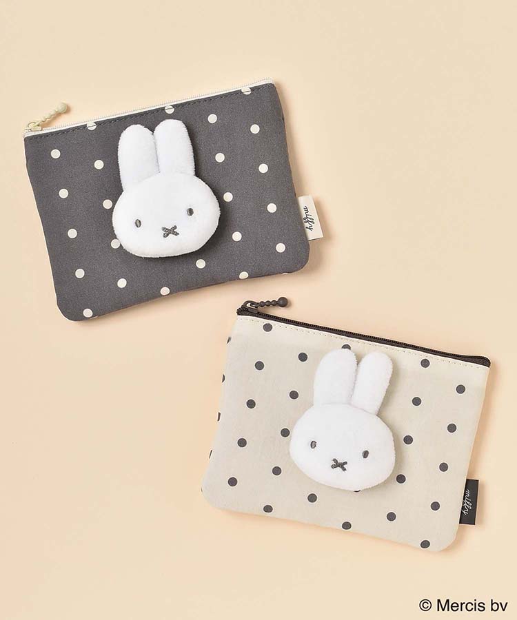 【WEB限定】MIFFY DOT&MASCOTミニフラットポーチ
