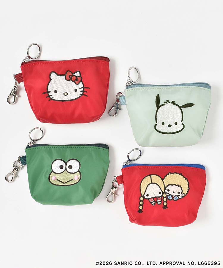 【WEB予約 3/4～順次発送】SANRIO CHARACTERS BASICマイクロ台形ポーチ