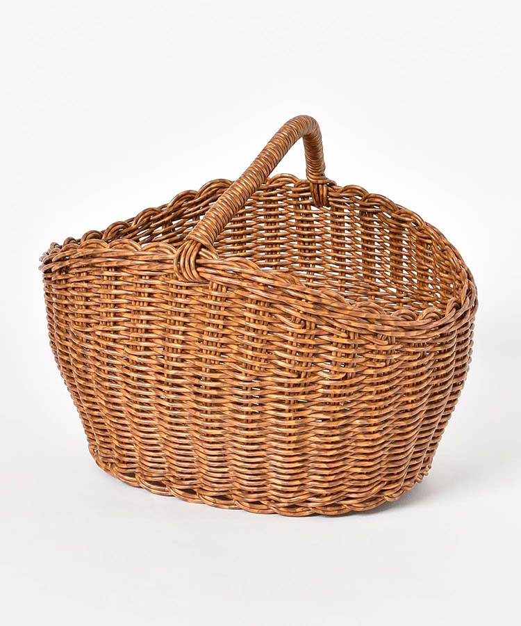 ユティルオーバルワンハンドルバスケットL