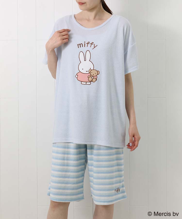ミッフィー 半袖パイルルームウェア上下セット
