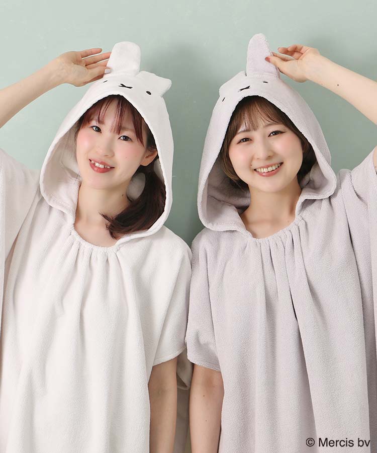 ミッフィーお耳つきパイルガウン