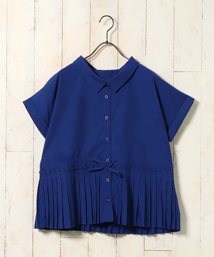 ≪SALE≫裾プリーツブラウス