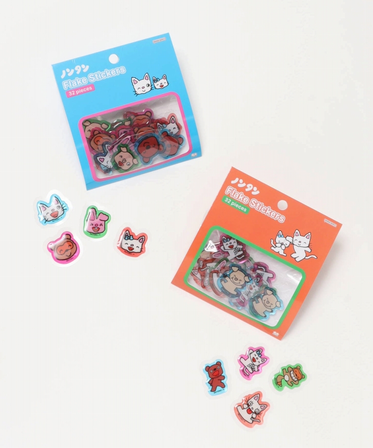 ノンタン4ぷっくりフレークシール