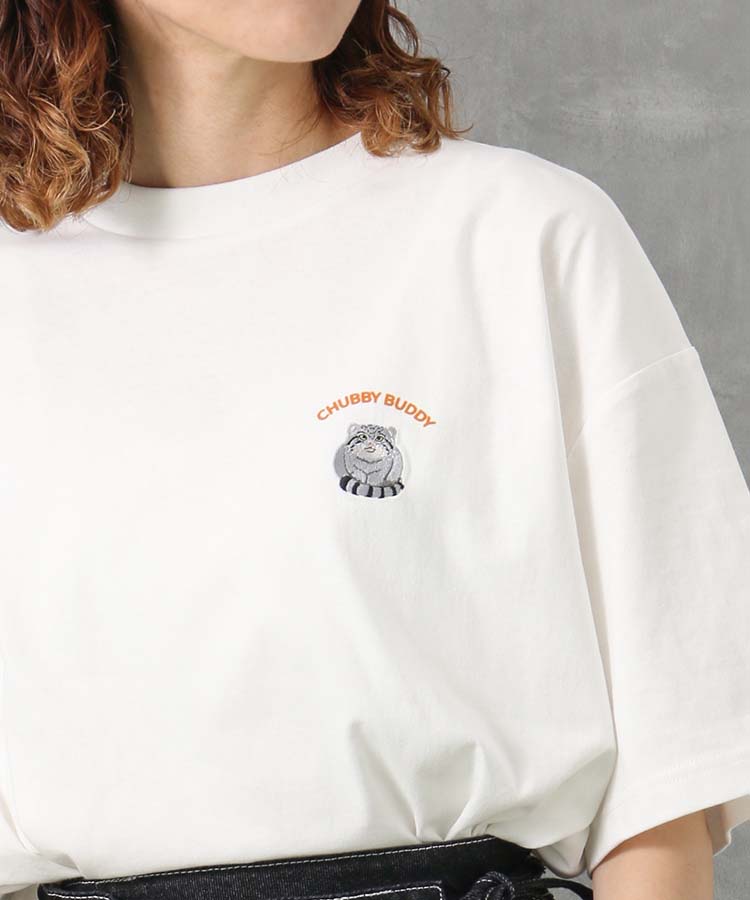 ≪SALE≫マヌルネコ刺繍Tシャツ