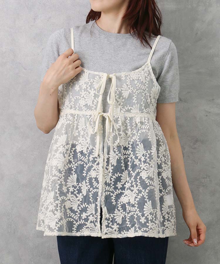 キャミリボンビスチェ