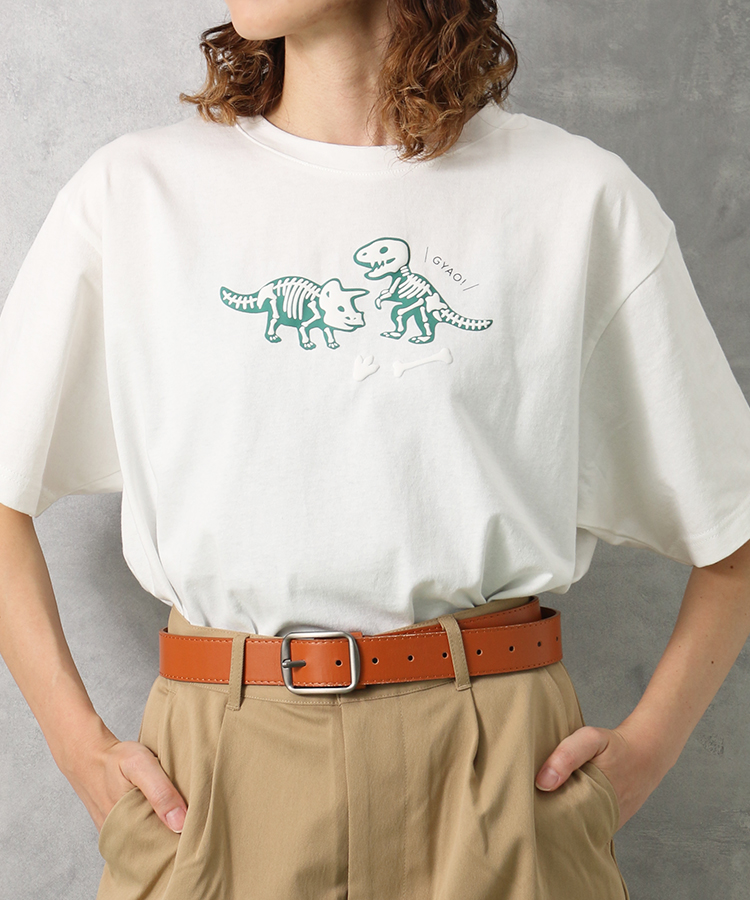 恐竜ぷっくりTシャツ
