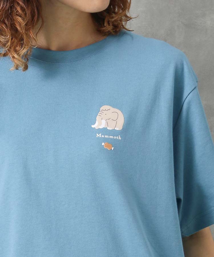 古代フロッキープリントTシャツ