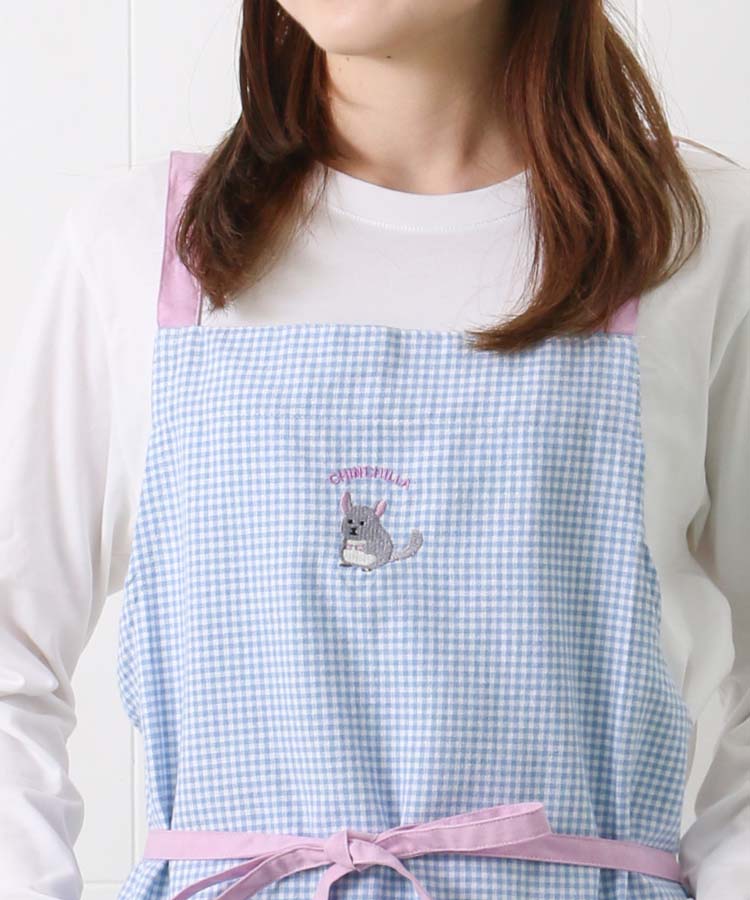 アニマル刺繍エプロン