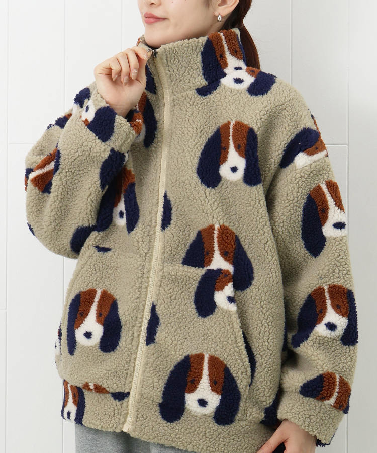 dogボアブルゾン