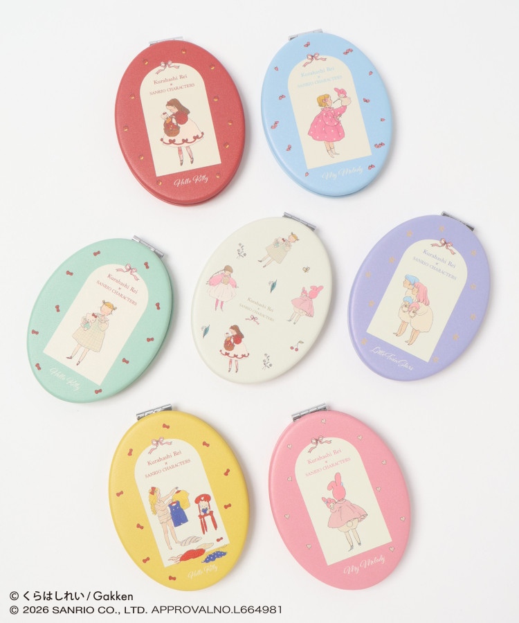 【WEB限定】くらはしれい×サンリオキャラクターズラウンドミラー
