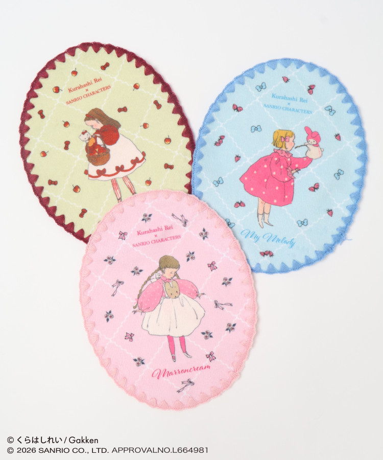 【WEB限定】くらはしれい×サンリオキャラクターズダイカットハンカチ