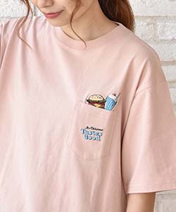 ≪SALE≫刺繍ポケットハンバーガーTシャツ(チャコール): ALL｜Bleu