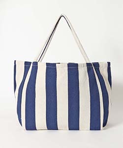 くたっと太ストライプヘリンボーントート バッグ BAG トート