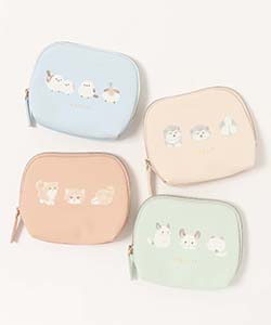 ティッシュケース＆トレイセット チンチラ モフットティッシュポーチ モフットしまえなが シマエナガ ちん