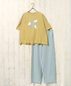 Tシャツ×サッカーパンツ上下セット | Bleu Bleuet（ブルーブルーエ
