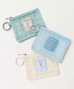 ☆☆フラットポーチ♡♡ご確認用です❤︎❤︎ フロネールカラビナ付きフラットポーチ | Bleu Bleuet（ブルーブルーエ